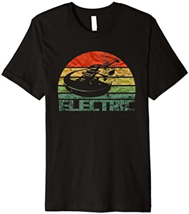 Vintage Electric Guitar T-Shirt Guitar Silhouette Shirt