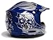 TMS Youth Kids Blue/silver Skull Dirt Bike Motocross Helmet Mx (Small)