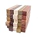 Exotic Wood Pen Blanks 25-Pack: Bloodwood, Mexican Ebony, Jatoba, Hard Maple, Ipe, 5 of Each Wood Type, 5 x 3/4 x 3/4 inches