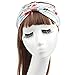 Lanzom® Women Elastic Flower Printed Turban Head Wrap Headband Hair Band 4 Pack