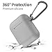 Newest 2019 AirPods Case,Full Protective Silicone AirPods Accessories Cover Compatiable with Apple AirPods Wireless Charging Case[Front LED Visible]thumb 2