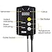 iPower 2-Pack 40-108 Degrees Fahrenheit Digital Heat Mat Thermostat Controller for Seed Rooting, Germination, Reptiles, Fermentation and Brewing, 1000W-Black, Black