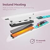 ANGENIL Nano Titanium 1 Inch Hair Straightener Curler Fast Heat Dual Voltage view 8
