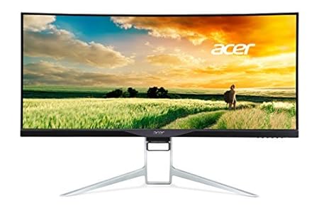 Acer Predator XR341CK 86 cm (34 Zoll) Curved Monitor (HDMI 2.0, USB 3.0, DisplayPort, MiniDisplayPort, 4ms Reaktionszeit, Auf