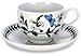 Portmeirion 60820AZ Botanical Garden Tea Cup and Saucer, Set of 6 Assorted Motifs, set, Blue, White