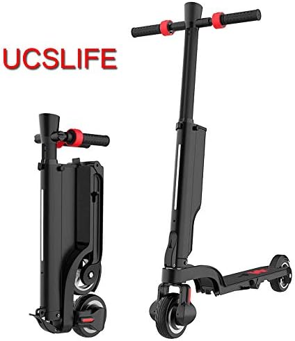 UCSLIFE Motor Adult Electric Scooter Lightweight Foldable (black1, X6)