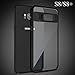 Galaxy S8/S8 Plus Case, Thin Soft TPU Crystal Clear Slim Anti Slip Case Transparent Back Protector Cover for Samsung Galaxy S8/S8 Plus (Black, S8 Case)