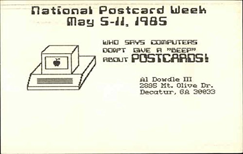 National Postcard Week, May 5-11, 1985 Decatur, Georgia Original Vintage Postcard