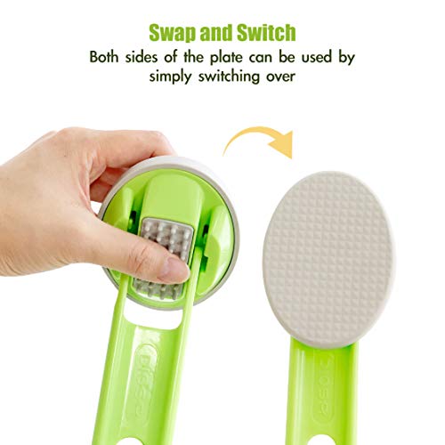 DOWMI Lotion applicators for Your Back 19" with 2 Types of Pads (Brush