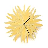 Haystack gold - Organic Wall Clock Made of Plywood