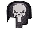 Fixxxer Rear Cover Plate fits Smith & Wesson S&W M&P SHIELD pistol 9mm .40, Tactical Skull design