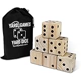 Giant Wooden Yard Dice