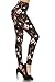 Leggings Depot High Waisted Floral & Space Print Leggings for Women-Full Length-R581, Cherry Blossoms, One Size