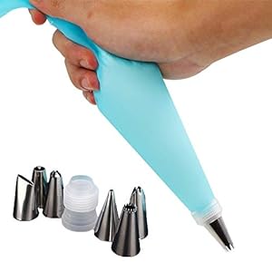Reusable-Piping-Bags-and-Nozzles-for-CupcakesIcing-Bags-and-Nozzles-Flower Reusable Piping Bags and Nozzles for Cupcakes,Icing Bags and Nozzles Flower