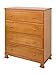 Parker 4 Drawer Dresser, Oak