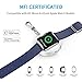 CHOETECH MFI Certified iWatch Charger, 900mAh Portable Smart Watch iWatch Power Bank Charger with Keychain Compatible with iWatch Series 1 2, iWatch Edition and Other 38mm/42mm iWatch