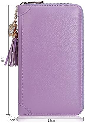 BOBILIKE Genuine Leather Credit Card Holder Case Zip Around Wallet Purse for Women