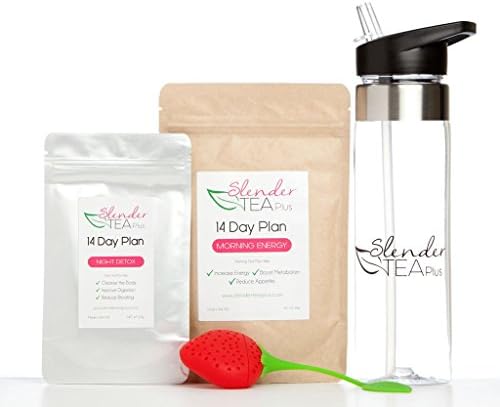 14 Day FIT Girl Package (Morning Energy & Detox Tea, Gym Bottle & Tea strainer)