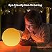 SWEETIME 8 Inch Led Glowing Ball Light, Cordless Kids Night Light, Rechargeable Orb Floating Pool Light with Remote, 16 RGB Colors Changing Teen Girl Room Mood Lamp, Mother's Day Party Decor Light.