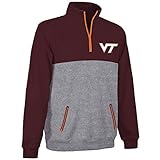 Virginia Tech Hokies Quarter Zip Poly Sweatshirt