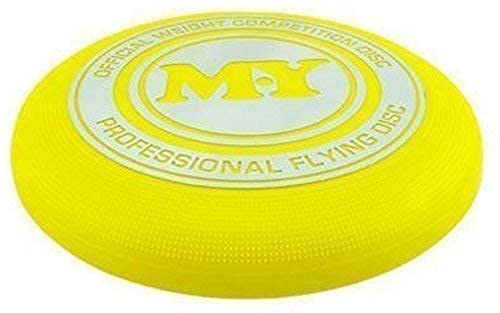 M.Y Frisbee Official Weight 180g Competition Flyer Disc - 4 Assorted Colours (Yellow)