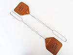 PACK OF TWO Amish Leather Fly Swatter Brown Holmes County Handcrafted Wire Handle