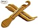 FunFitness Bike Tire Lever - Gold - Premium Hardened Plastic Levers to Repair Bicycle Tube - Must Have Tool Kit for Road Bicyclist - Set of 3