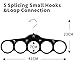 Closet Organizers Velvet Scarf Hangers of 3 pack, No Snag Closet Organization Storage Holder for Scarves, Men's Ties, Women's Shawls, Pashminas, Belts, Accessories, Clothes, Keeps Neat and Wrinkle Fre