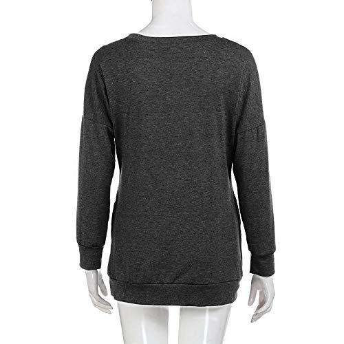 Women's Long Sleeve Tops,LuluZanm Sale! Ladies Autumn Winter Round Neck Blouse Rainbow Pringting Pullover