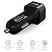 iXCC 24W 4.8A Dual-Port USB Car Charger High Speed Charging Adapter for Galaxy S8 S8+, iPhone 7 6s Plus, iPad Pro Air mini, Galaxy S7 S6 Edge, Note 5, LG, Nexus and More - Black