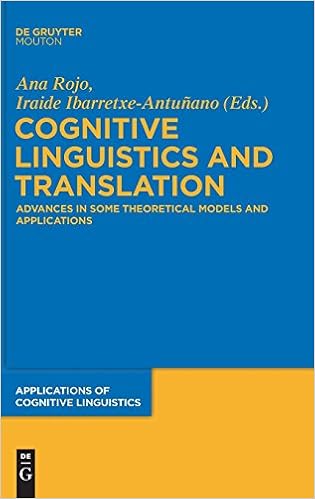 Amazon Com Cognitive Linguistics And Translation Applications Of