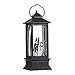 Lighted Snow Globe Lantern: 11 Inch, Black Holiday Water Lantern by RAZ Imports (Snowman Family)