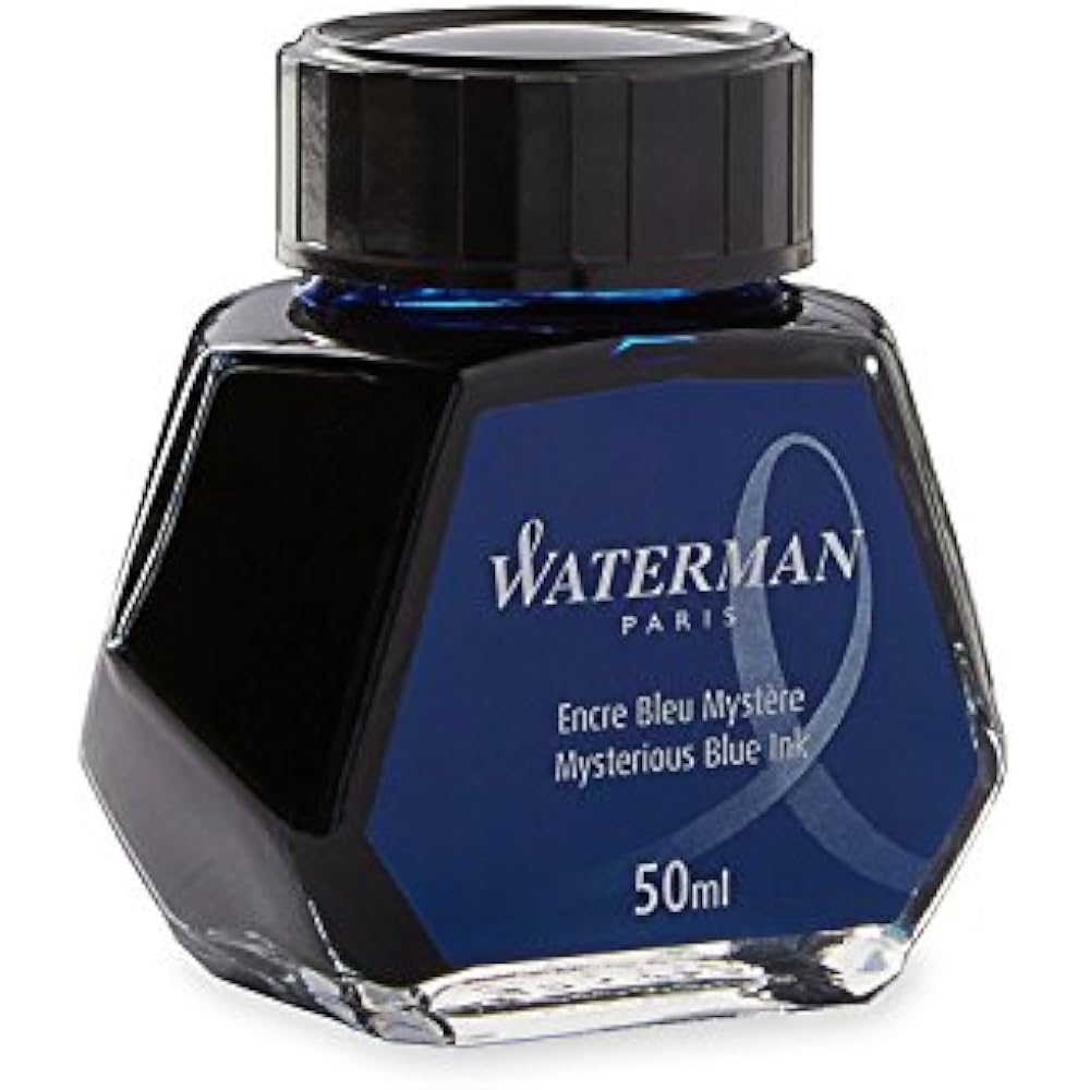 Self Inking Liquid Ink Refill 50 ml Fountain Pen Mysterious Blue Color