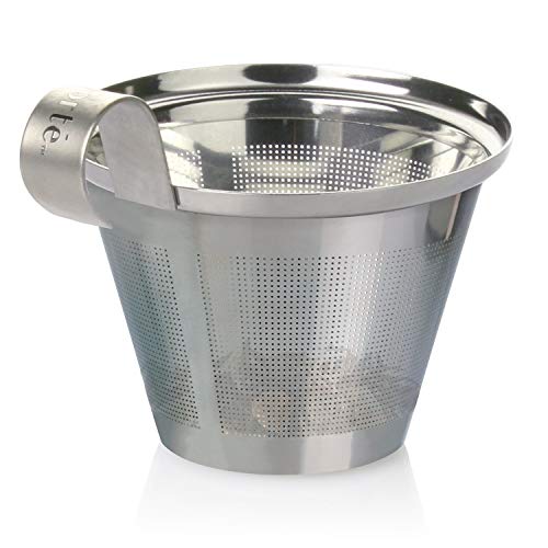 Tea Forte Lotus Kati Steeping Cup, 12oz Ceramic Tea Infuser Mug with