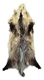 Professionally Tanned Opossum Fur Pelt with Damage - 1 Pelt