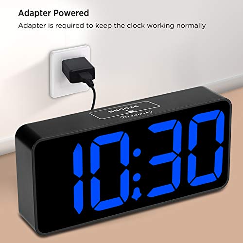 DreamSky Large Digital Alarm Clock Big Numbers for Seniors & Visually