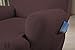 Home Fashion Designs Form Fit, Slip Resistant, Stylish Furniture Shield/Protector Featuring Lightweight Fabric. Savannah Collection Basic Strapless Slipcover Brand. (Recliner, Chocolate)