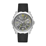 Diesel Men's DZ1739 Machinus Nsbb Stainless Steel Black Leather Watch