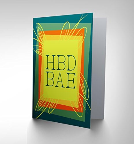 CARD BIRTHDAY HAPPY TEXT MESSAGE SPEAK FUN HBD BAE GIFT CP2738