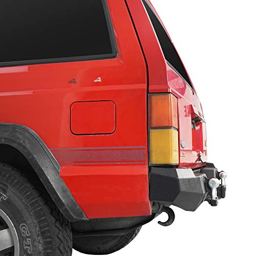 Hooke Road Cherokee XJ Rear Bumper with 2×18W LED Lights & Receiver