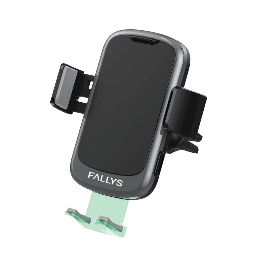 Ultra-Fast Induction Car Charger Compatible with iPhone/Android Suction Cup or Ventilation Holder Wireless Charger Cable Included Ideal for GPS Hands- Driving (Ventilation Holder)