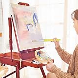 JCF Kids Paint Brushes 4-Piece Set Flat Tip Hog Bristles Plastic Handle view 4