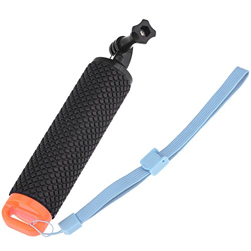 ALLCACA Buoyancy Stick Floating Hand Grip Camera Handle Diving Stick with Lanyard, Suitable for Gopro, Black and Orange