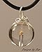 Mustard Seed in Pendant, Natural crystal Quartz, Wire wrapped bail, on cord, comes with notecard including all 5 passages of scripture related to the mustard seed in the bible, optional chain