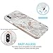 JIAXIUFEN Compatible with iPhone Xs Max Case Shiny Rose Gold Cloud Gray Marble Slim Shockproof Flexible Bumper TPU Soft Case Rubber Silicone Cover Phone Case