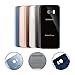 CELL4LESS Compatible Back Glass Cover Back Battery Door w/Pre-Installed Adhesive Replacement for Samsung Galaxy S7 Edge OEM - All Models G935 All Carriers- 2 Logo - OEM Replacement (Black Onyx)