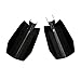 SENKAUTO Motorcycle Gloss Black Coffin Cut Hand Guards Customs Guard for Harley 06 and Older Baggers Electra Street Road Glide Road King and FXR's with Upgraded Controls. (Small)