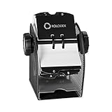 Rolodex Two-Tone Mesh Rotary Business Card File, 200-Card, Black and Silver (1734234)