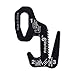 Knot Replacement, 2-4/5 in., Aluminum, Blck