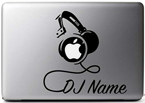 DJ Custom Name Decal Sticker for Laptop